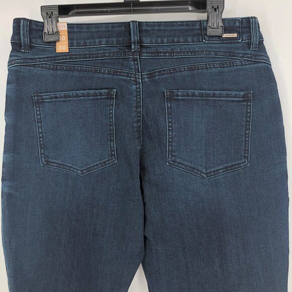 PRANA Women's Buxton Boyfriend Jeans Size 10 Deep Blue Ankle Stretch NWT - Picture 8 of 10